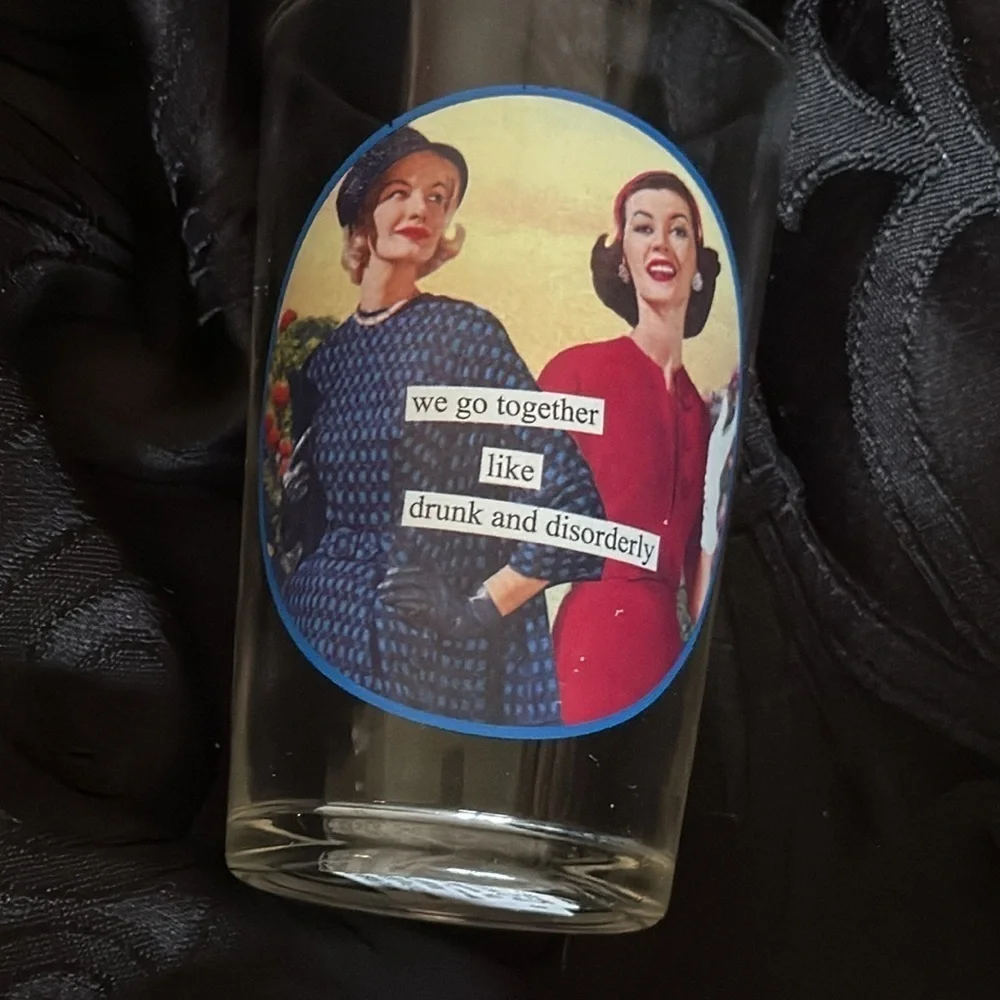 novelty best friends glass
